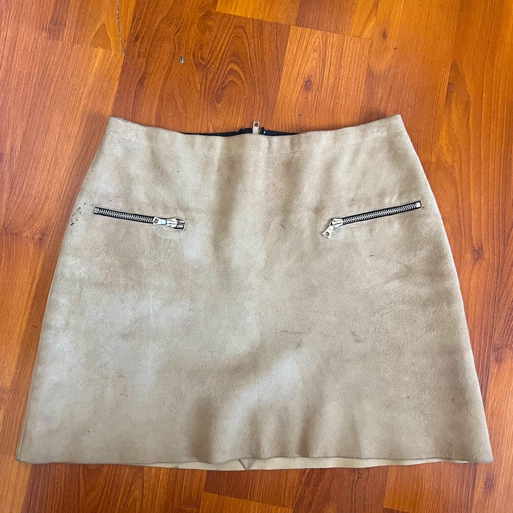 Sandro Leather Skirt